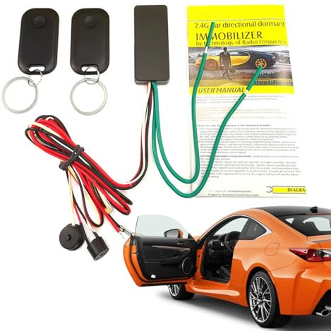 Immobilizzatore per auto antifurto – Cute da 2, Stable, Ergonomic, 4, GHZ DC12V Forniture, di sicurezza Suv fuoristrada roulotte | Multipurpose Outdoor Indoor Utility Modern