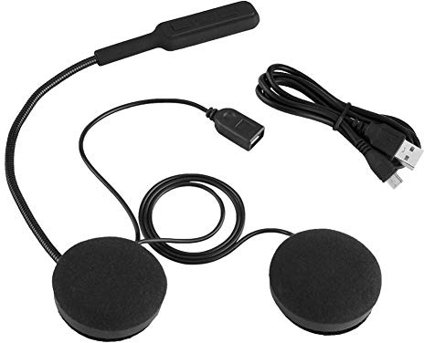 Hjälm Bluetooth-headset, MC-hjälm Bluetooth-headset, handsfree-headset med mikrofon för motorcyklar, fyrhjulingar, cyklar etc.