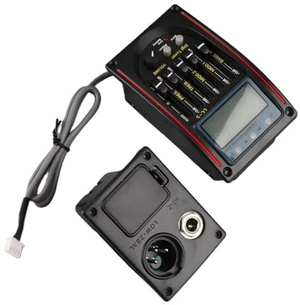 Bnineteenteam 5 Band Gitarren Tonabnehmer EQ Equalizer Piezo Tonabnehmer Akustischer Gitarren Vorverstärker mit LCD Zubehör Für Musikinstrumente