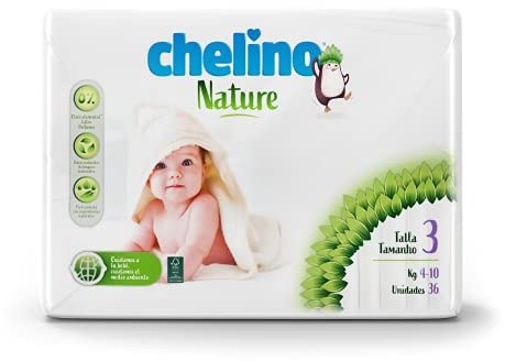 Chelino Nature Pañal Infantil Talla 3 (4-10 kg), 216 Pañales