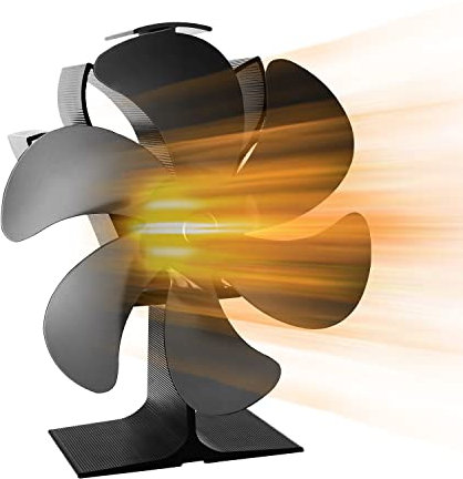 Ventilatore Per Stufe a Legna, Ventilatore Termodinamico a 6 Pale Per Stufe a Legna, Ventilatore Termodinamico Per Caminetti a Legna/Gas/Log