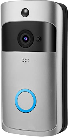 Ring Videodörrklocka, Trådlös Videodörrklocka Kamera Night Vision Smart Wifi Videointercom Dörrtelefon för Hemmakontorshotell