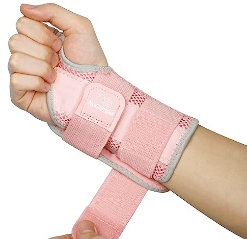 NuCamper Wrist Brace for Carpal Tunnel Relief, Adjustable Wrist Support Splint Hand Brace for Men Women, Wrist Stabilizer Night Support for Pain Relief,Tendinitis,Arthritis (Right Hand, S/M)