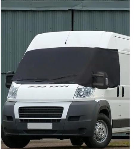 VCLUST Couverture de Pare-Brise Pare-Brise de Voiture Con Couverture De Pare-Brise De Voiture Protection Solaire Anti-Gel Anti-poussière pour Peugeot pour Boxer Bâche Pare Brise