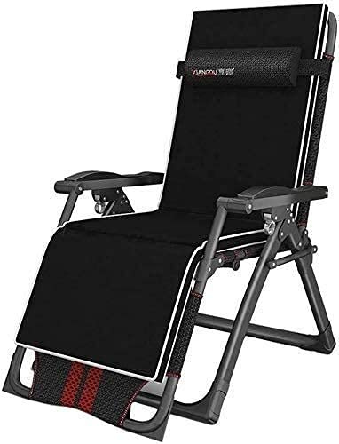 Folding lounge chair Sun Lounger Garden Chairs Folding Zero Gravity Chairs Sun Lounger Recliner Beach Patio Garden Camping Outdoor Portable Home Lounge Chair with Cotton Pad Supports 200kg T