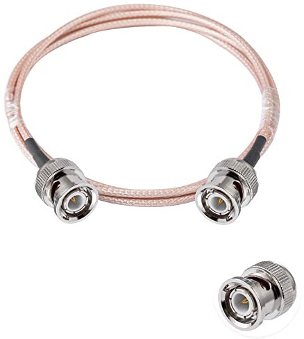 Vecys BNC Männlicher auf Männlicher Kabel 50 Ohm BNC Stecker auf Stecker RG316 HF-Koaxial-Pigtail-Jumper Kabel 10ft/3m für HF-Antennen Amateurfunk-Handgerät