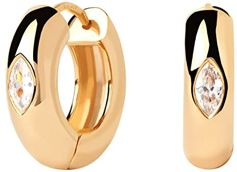 PDPaola Damen-Ohrringe Creolen Ura Silber vergoldet AR01-912-U