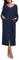 COLORFULLEAF Damen Bademantel mit Reissverschluss 100% Baumwolle Leicht Morgenmantel Hausmantel Damen Lang mit Taschen M-XXL(Marineblau,2XL)