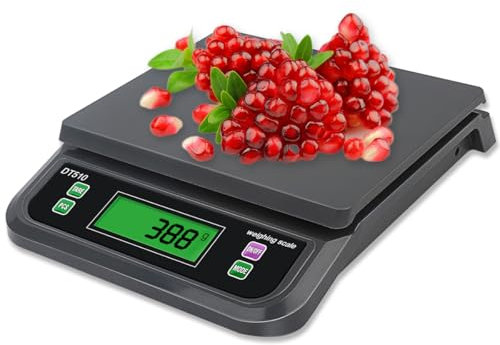 Balance de Cuisine Professionnelle 30kg Haute Précision 1g Balance Alimentaire Electronique avec Fonction Tare Compte Numérique Balance Écran LCD Rétroéclairé 6 Unités pour Peser La Pâtisserie