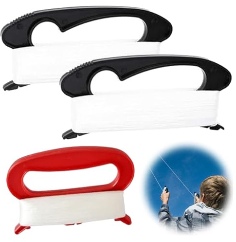 SULIUDAJI 3 Pcs Fil À Cerf Volant Outil De Vol De Cerf Volant Pour Enfants Enrouleur De Ligne De Cerf Volant Volant Enrouleur Ligne Cerf Volant Outil Planche À Enrouler En Fil De Kite 100M