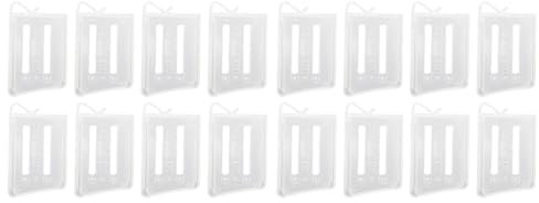 Dioche Kühlschrankgitter-Trenner, 16 Stück, Kühlschrank-Trennwand, Kühlschrank-Tür-Organizer, Verstellbare Trennwände für Kühlschrank-Make-up-Werkzeuge