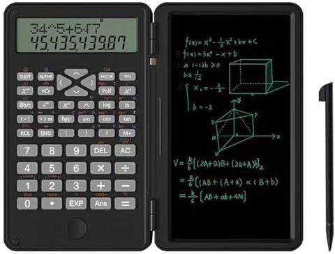 Dyaucwpo Calcolatrice Scientifica, Scientific Calculator con Tablet di Scrittura LCD Cancellabile, 240 Funzioni, Penna Elettronica Inclusa, Coperchio Protettivo, per Studenti e Insegnanti