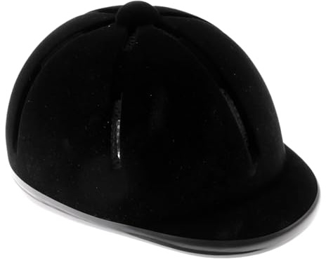 Casco de Equitación Casco de equitación for niños, Ajustable, Terciopelo, Color Negro