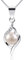B.Catcher Perlenkette für Damen 925 Silber Süßwasserperlen Anhänger Mit funkelnden Zirkonia Luxuriöses Design Ideal für Geburtstage/Hochzeiten/Muttertag/Valentinstag 45CM