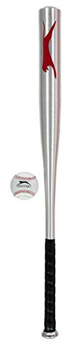 Slazenger Unisex Aluminium Baseball Bat Set Softball Silver One Size