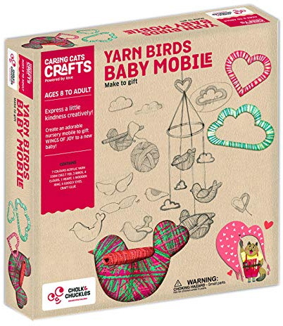 Yarn Birds Baby Mobile - String Craft for Kids
