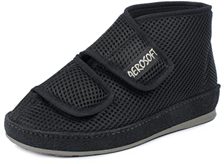 Aerosoft Bottes 6062-4P Chausson Femmes Hommes Respirantes antidérapantes (Le Noir, Numeric_37)