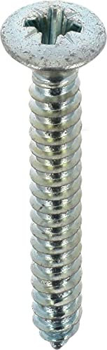 Restagraf - Vis à Tôle - Tête Fraisée Bombée Pozidrive - Acier Zingué Blanc - Standard DIN 7983 - Fixation Carrosserie - Réf. 638 - Sachet de 25