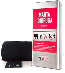 TEXFIRE Manta Apagafuegos EN 1869 CE RIPCI Armario INOX