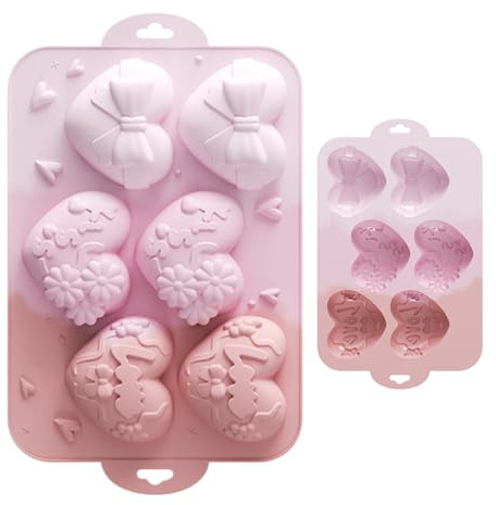 Nixiara Moldes De Corazón De Silicona, Corazón Cake Pop - Diseño En De Calidad Alimentaria Para El Queso De San Valentín Queso Espuma Pudding Cake Gake Jelly Jabón