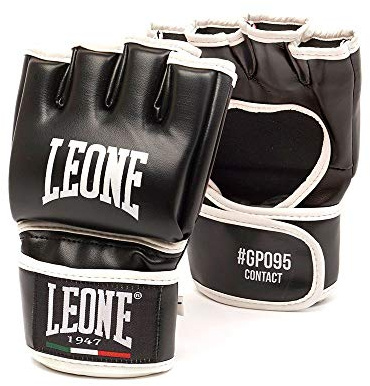 LEONE 1947, Contacto Guantes De Mma, Unisex Adulto, Negro, XL, GP095