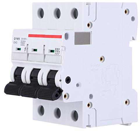GYM9-C65 Leitungsschutzschalter, 3P 230/400VAC 50/60Hz IP20 Leistungsschalter, Sicherungsautomat für DIN Schienenmontage(40A)