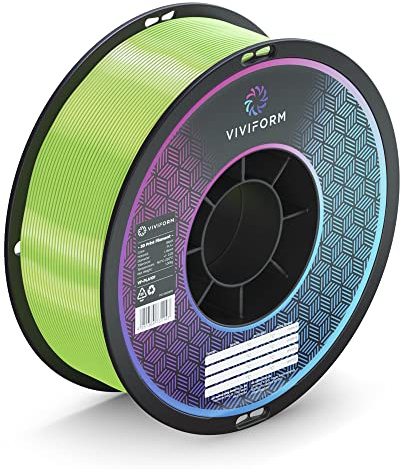 Viviform silk PLA Filament für 3D Drucker | 1kg Rolle | ∅1,75mm +/- 0,03mm | Limetten Grün, VF-PLA405