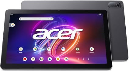 acer Iconia Tab P10 (P10-21Q-83VZ) Tablet 10 Zoll (26,42 cm) 2K QLED IPS Touch Display - MediaTek MT8781 Octa-Core Prozessor, 6 GB LPDDR4X RAM, 256 GB UFS Speicher, Android 14, Grey + Portfolio Case