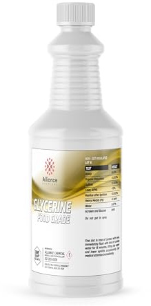 Alliance Chemical Glycerin USP - Skin Moisturizer & Humectant for Soap Making - 1 Quart Bottle - Food Grade - Grade - USA Made