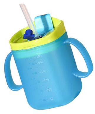 Trinklernbecher Schnabeltasse Baby Zubehors Schnabeltasse Senioren Mit Griff Schnabelbecher Senioren Auslaufsicher Auslaufsichere Trinkflasche Kinder Schnabeltassen Für Senioren Erwachsene (Blau)