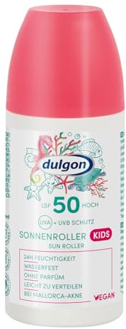 dulgon LSF 50 Sonnencreme Roller für Kinder 100ml - Schutz vor UVA & UVB Strahlung - Wasserfest & 24h Feuchtigkeit - Sonnencreme Kinder parfümfrei, vegan & mikroplastikfrei