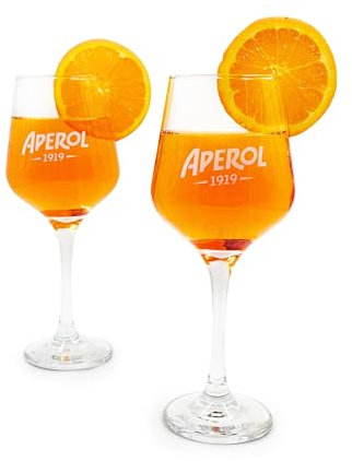 Maxito Aperol Gläser von hervorragender Qualität mit 400 ml im 2er Set als Geschenke für Frauen oder Aperol Geschenk - Aperol Spritz Gläser