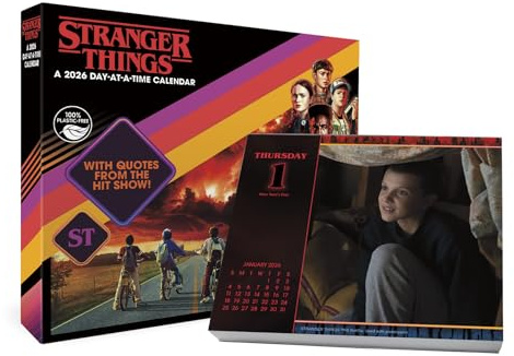 Calendario 2026 de Stranger Things Day-at-a-Time Box