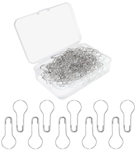 GHPKOTW 50 Spille Da Balia, Spille Di Sicurezza, Spille A Forma Di Zucca, Spille Per Lampadine, Spille Per Abbigliamento, Per Artigianato E Fai Da Te, Con Scatola, Argento Acciaio