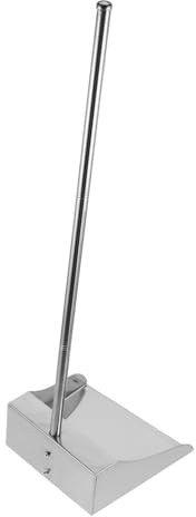 COLLBATH Recogedor Pala Resistente con Mango Largo de Acero Inoxidable y Capacidad Grande con Diseño Ergonómico para Limpieza de Interiores y Exteriores para Limpieza de Interiores y Exteriores