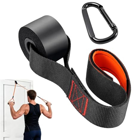 Soporte para banda elástica de puerta - Accesorio de Cuerpo Completo con Mosquetón para Entrenamiento de Fuerza | Para Ejercicios de Cuerpo Completo,Hombres, Mujeres, Profesionales, Viajeros Frecuente