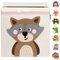 GLÜCKSWOLKE Kinder Aufbewahrungsbox - 15 Motive I Spielzeugkiste mit Deckel für Kinderzimmer I Spielzeug Boxen (33x33x33) zur Aufbewahrung im Kallax Regal I Waldtiere Motiv (Wanda Waschbär)