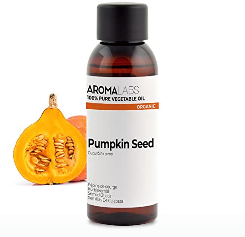 Semi di Zucca BIO (Cucurbita pepo) - 50 mL - Olio Vegetale Vergine e Certificato AB - Benessere maschile - Aroma Labs - Made in France