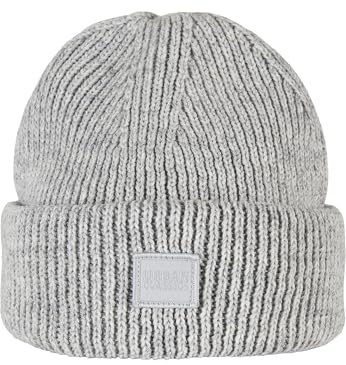 Urban Classics Gorro de Lana de Punto, Gris Jaspeado., Talla única