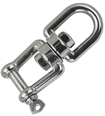 DERING Edelstahl Drehwirbel 6 mm 1 Stück von Hängesessel Outdoor Boxsack