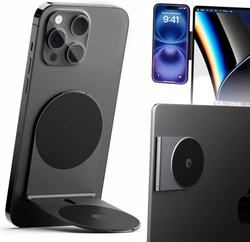Rolling Square Edge Pro Core – magnetisk hållare för mobiltelefon, smartarbete och produktivitet, kompatibel med MagSafe, kompatibel med vilken telefon som helst, rymdgrå