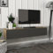 [en.casa] Fernsehschrank Toivakka mit 2 Staufächern Lowboard 135x31x25cm Hängeboard schwebend Eiche/Anthrazit