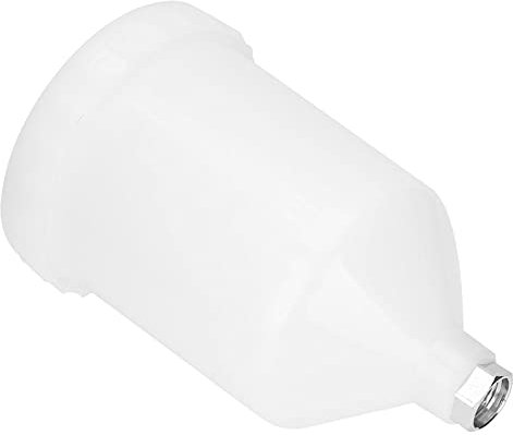 SEAFRONT 600Ml Godet Pistolet Peinture Pistolet Pot en Plastique Tasse pour Pistolets HVLP Vaso Pistola Pintura 3 Connecteur Fileté en Acier Inoxydable Accessoires D'outils À Main