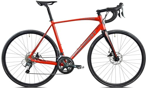 FONDRIEST Katana Disc Brake, Bicicletta Unisex Adulto, Rosso, 48