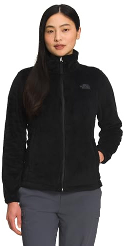 The North Face Women's Osito Full Zip Fleece Jacket (Standard & Plus Size) - Soft & Lightweight Fleece, Secure Zip Pockets, TNF Black-NPF, Small