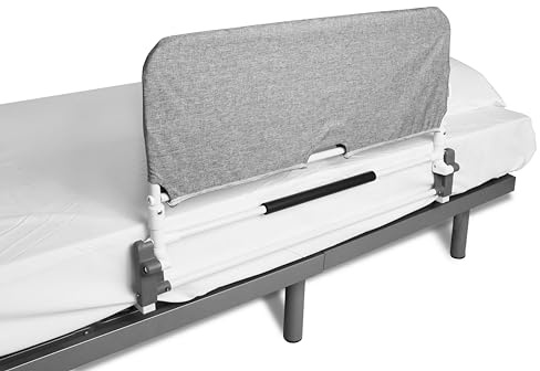 KMINA Bed Rail for Elderly, Foldable, 82 cm Width, Assist Handrail Bar Fall Prevention for Pregnant Women, Seniors and Handicap
