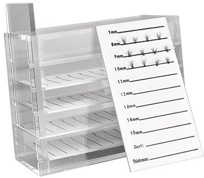 Housoutil Wimpern Aufbewahrungsbox Transparent Schubladen Design Langlebig Für Wimpernverlängerung Salon Zubehör Organizer