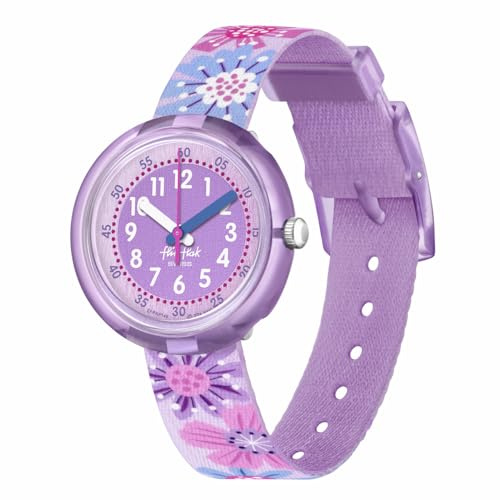Flik Flak Unisex Kid Watch Biosourced Quartz Waterproof Flower Chaos