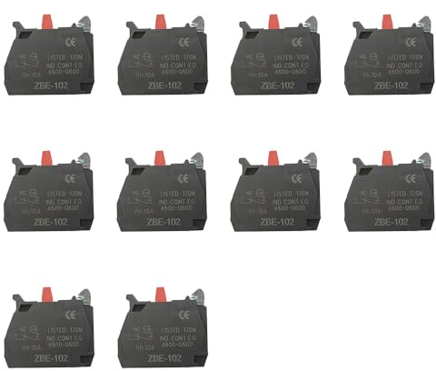 10PCS ZBE-102 blocco singolo contatto morsetto a vite in lega d'argento terminale 1NC ZBE102