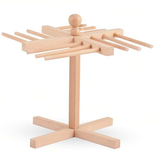 Sicignano Casalinghi Ingrosso Casalinghi Arredo Giardino Hotellerie Stendipasta in legno di Faggio Naturale Essiccatore 305 x 305 x 330 mm (CM33X33X30, 1, pz)